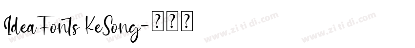 IdeaFonts KeSong字体转换